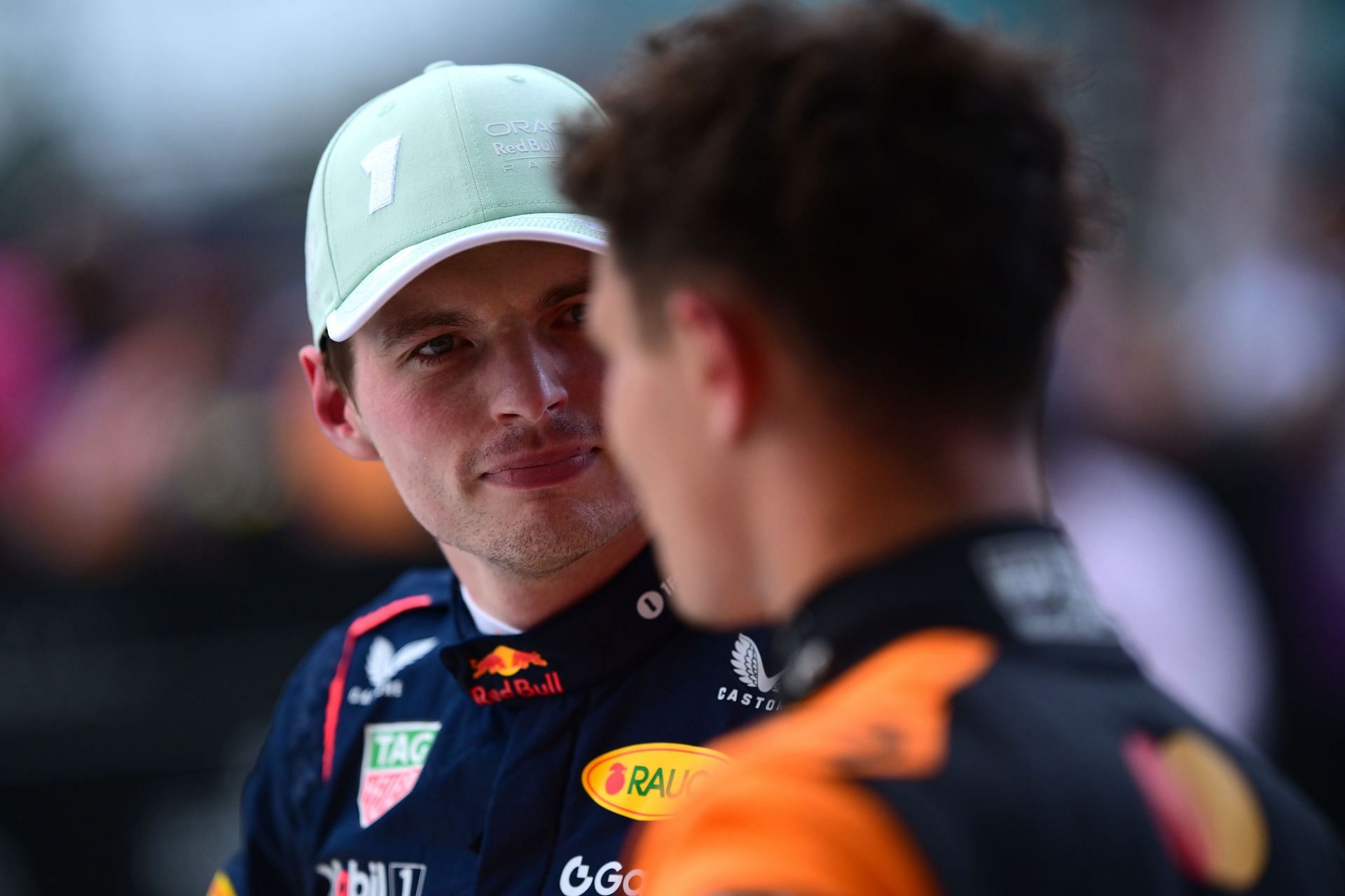Max Verstappen with Lando Norris at F1 Grand Prix of Miami - Source: Getty